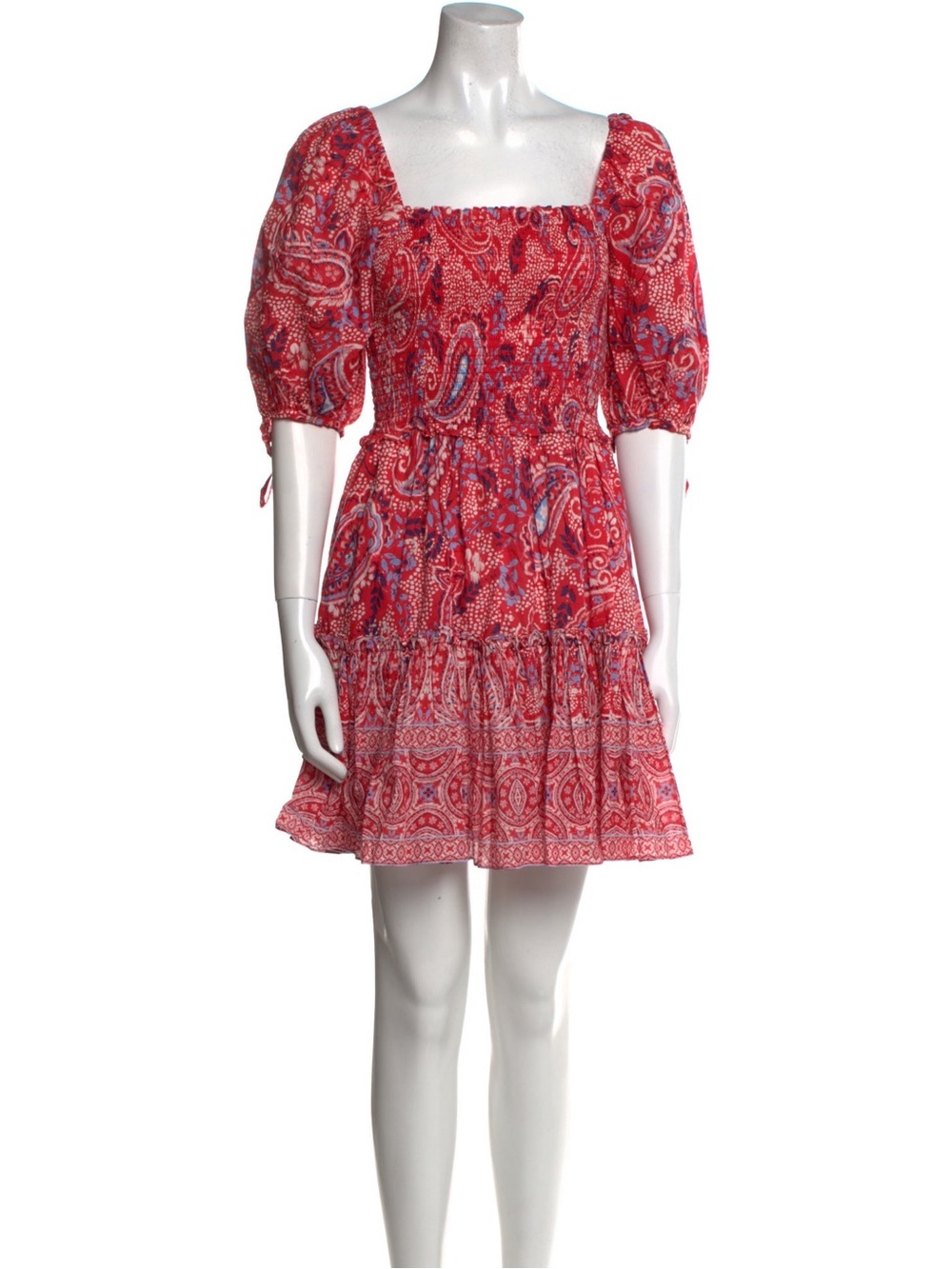 Cara Cara Red Paisley Lenny Dress